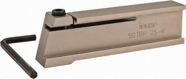 Iscar - Tool Block Style SGTBR, 26mm Blade Height, 120mm OAL, Indexable Cutoff Blade Tool Block - 32mm Shank Height, 20mm Shank Width, Reversible, Series Self Grip - USA Tool & Supply