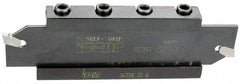 Iscar - Tool Block Style SGTBU, 45mm Blade Height, 110mm OAL, 70mm OAH, Indexable Cutoff Blade Tool Block - 32mm Shank Height, 29mm Shank Width, Reversible, Through Coolant - USA Tool & Supply