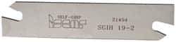 Iscar - 3/4" Blade Height, 1/16" Blade Width, 3.3858" OAL, Right Hand Cut, Double End Indexable Cut-Off Blade - SGIH Blade, Self Grip Series - USA Tool & Supply