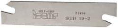 Iscar - 3/4" Blade Height, 1/16" Blade Width, 3.3858" OAL, Right Hand Cut, Double End Indexable Cut-Off Blade - SGIH Blade, Self Grip Series - USA Tool & Supply