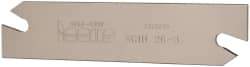Iscar - 1.0236" Blade Height, 0.0945" Blade Width, 4.3307" OAL, Right Hand Cut, Double End Indexable Cut-Off Blade - SGIH Blade, Self Grip Series - USA Tool & Supply
