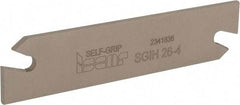 Iscar - 1.0236" Blade Height, 1/8" Blade Width, 4.3307" OAL, Right Hand Cut, Double End Indexable Cut-Off Blade - SGIH Blade, Self Grip Series - USA Tool & Supply