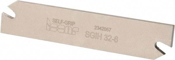 Iscar - 1.2598" Blade Height, 0.2047" Blade Width, 5.9055" OAL, Right Hand Cut, Double End Indexable Cut-Off Blade - SGIH Blade, Self Grip Series - USA Tool & Supply