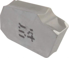 Iscar - GTR3 IC54 Grade, 0.122" Cutting Width, Carbide Cutoff Insert - 8° Right Hand Lead Angle, 0.0079" Cnr Rad, Single End - USA Tool & Supply