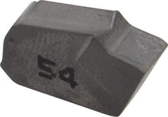 Iscar - GTN4 IC54 Grade, 0.1614" Cutting Width, Carbide Cutoff Insert - 0° Neutral Lead Angle, 0.0094" Cnr Rad, Single End - USA Tool & Supply