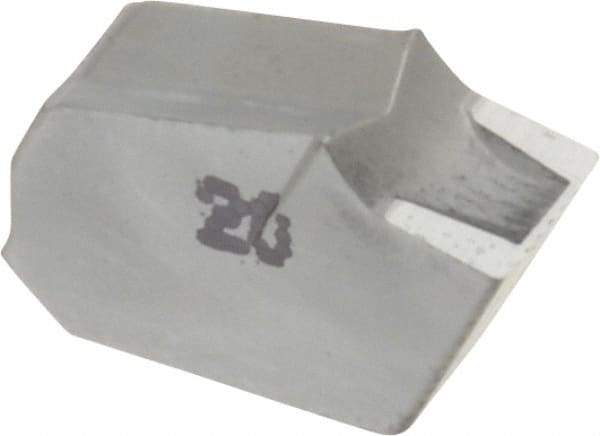Iscar - GTN5 IC20 Grade, 0.2008" Cutting Width, Carbide Cutoff Insert - 0° Neutral Lead Angle, 0.011" Cnr Rad, Single End - USA Tool & Supply