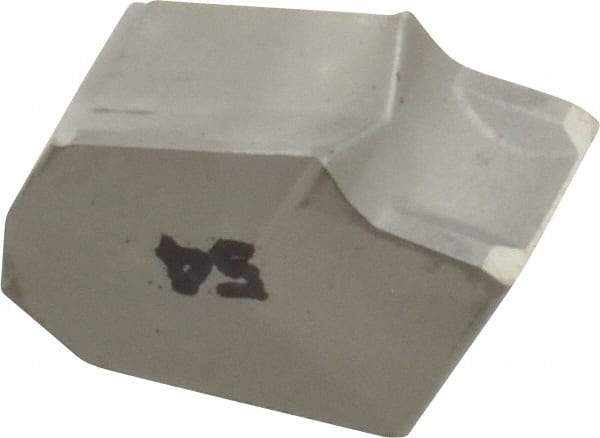 Iscar - GTN6 IC54 Grade, 0.252" Cutting Width, Carbide Cutoff Insert - 0° Neutral Lead Angle, 0.0138" Cnr Rad, Single End - USA Tool & Supply