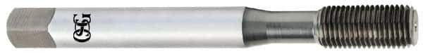 OSG - 3/8-24 UNF H12 Thread Limit Plug Thread Forming Tap - Cobalt, TiCN Finish, 2-15/16" OAL, 1-1/4" Thread Length, Right Hand Thread, Series HY-PRO NRT - USA Tool & Supply