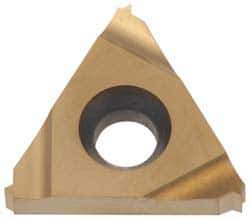 Hertel - 16IR Internal Right Hand 24 UN Laydown Threading Insert - Grade HG630TR, TiC/TiN Coated Carbide - USA Tool & Supply