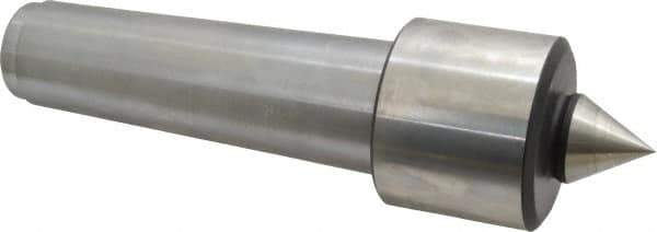 Royal Products - MT5 Taper Shank, 2.45" Head Diam 5,740 Lb Capacity Live Center - 4,500 Max RPM, 2.03" Head Length, 1-1/8" Point Diam, 1-3/16" Point Len, 750 Lb Max Workpc, 8-13/16" OAL, Standard Point - USA Tool & Supply