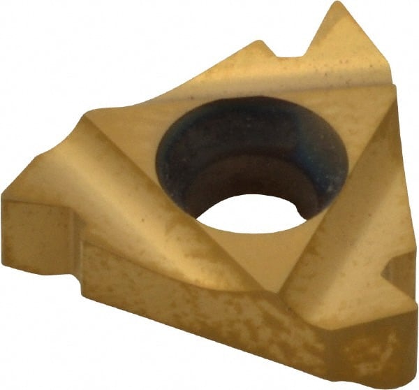 Carmex - 16 IR 8UN P25C/GOLD Carbide Laydown Threading Insert - USA Tool & Supply