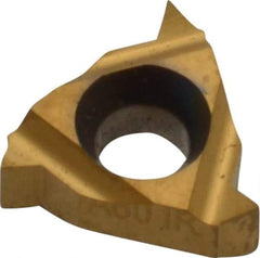 Carmex - 11IR Internal Right Hand 48-16 Partial Profile 60° Laydown Threading Insert - Grade MXC, TiN Coated Carbide - USA Tool & Supply