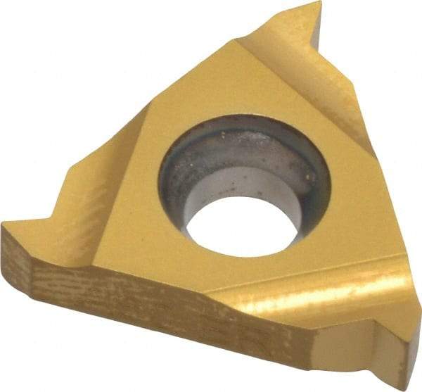 Carmex - 16ER External Right Hand 48-16 Partial Profile 60° Laydown Threading Insert - Grade MXC, TiN Coated Carbide - USA Tool & Supply
