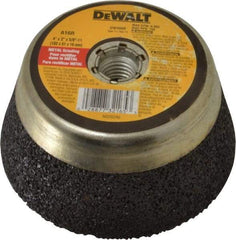 DeWALT - 4" Diam, 2" Overall Thickness, 16 Grit, Type 11 Tool & Cutter Grinding Wheel - Very Coarse Grade, Aluminum Oxide, R Hardness, 9,000 RPM - USA Tool & Supply