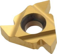 Carmex - 16ER External Right Hand 48-8 Partial Profile 60° Laydown Threading Insert - Grade P25C, TiN Coated Carbide - USA Tool & Supply