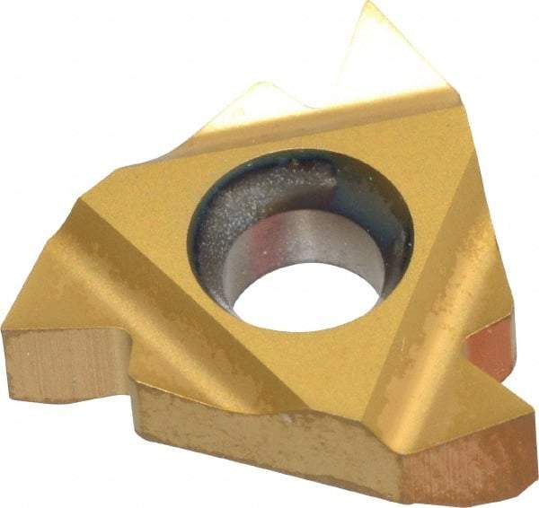Carmex - 16IR Internal Right Hand 48-8 Partial Profile 60° Laydown Threading Insert - Grade MXC, TiN Coated Carbide - USA Tool & Supply