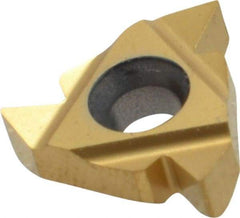 Carmex - 16ER External Right Hand 14-8 Partial Profile 60° Laydown Threading Insert - Grade MXC, TiN Coated Carbide - USA Tool & Supply
