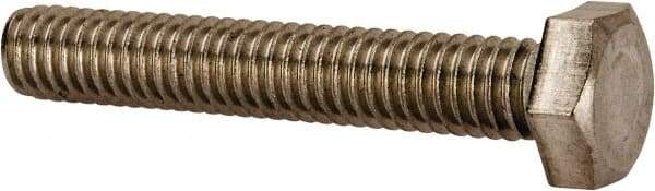 Value Collection - 5/16-18 UNC, 1-7/8" Length Under Head Hex Head Cap Screw - Fully Threaded, Grade 316 Stainless Steel, Uncoated, 1/2" Hex - USA Tool & Supply