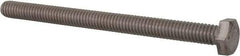 Value Collection - 5/16-18 UNC, 4" Length Under Head Hex Head Cap Screw - Fully Threaded, Grade 316 Stainless Steel, Uncoated, 1/2" Hex - USA Tool & Supply