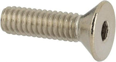 Value Collection - #8-32 UNC Hex Socket Drive, 82° Flat Screw - Grade 316 Stainless Steel, 5/8" OAL - USA Tool & Supply