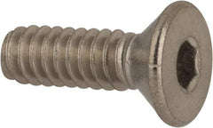 Value Collection - #10-24 UNC Hex Socket Drive, 82° Flat Screw - Grade 316 Stainless Steel, 5/8" OAL - USA Tool & Supply