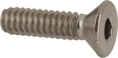 Value Collection - #10-24 UNC Hex Socket Drive, 82° Flat Screw - Grade 316 Stainless Steel, 3/4" OAL - USA Tool & Supply