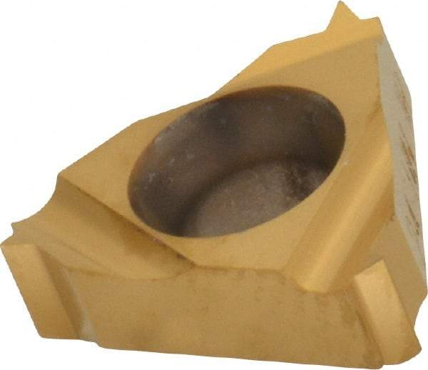 Carmex - 11IR Internal Right Hand 24 UN Laydown Threading Insert - Grade MXC, TiN Coated Carbide - USA Tool & Supply