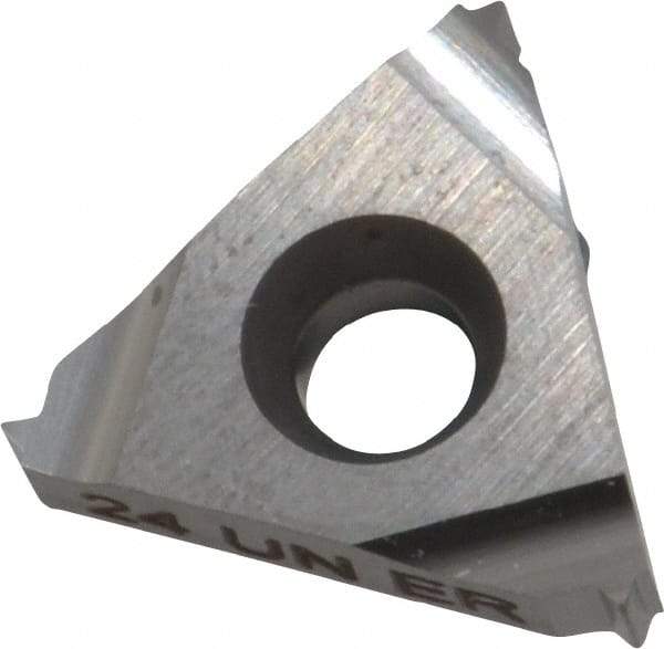 Carmex - 16ER External Right Hand 24 UN Laydown Threading Insert - Grade P30, Uncoated Coated Carbide - USA Tool & Supply