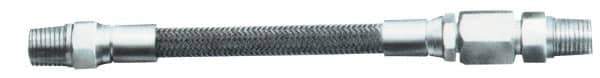 Made in USA - 1/2" ID x 0.79" OD x 8' OAL, Nitrogen Hose - -450 to 1500°F, 4.88" Bend Radius, 1/2" Fitting - USA Tool & Supply