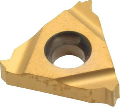 Carmex - 16ER External Right Hand 16 UN Laydown Threading Insert - Grade MXC, TiN Coated Carbide - USA Tool & Supply