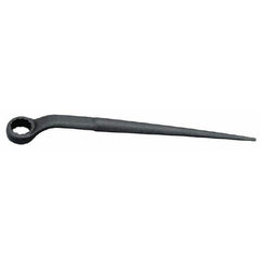 Martin Tools - 1-7/8", 12 Point, Black Finish, Single End, Spud Handle Box Wrench - USA Tool & Supply