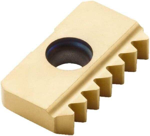 Seco - 14 TPI, Internal/External Thread, Whitworth Standard, 17XMS CP500 Grade Thread Mill Insert - Carbide, TiAlN/TiN Coating - USA Tool & Supply