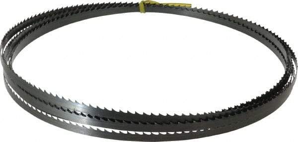 Starrett - 4 TPI, 19' 6" Long x 3/8" Wide x 0.025" Thick, Welded Band Saw Blade - Carbon Steel, Toothed Edge, Raker Tooth Set, Flexible Back, Contour Cutting - USA Tool & Supply