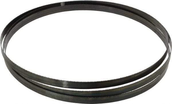 Starrett - 14 TPI, 7' 11" Long x 1/2" Wide x 0.025" Thick, Welded Band Saw Blade - Carbon Steel, Toothed Edge, Raker Tooth Set, Flexible Back, Contour Cutting - USA Tool & Supply