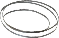 Starrett - 10 TPI, 4' 8-1/2" Long x 1/4" Wide x 0.025" Thick, Welded Band Saw Blade - Carbon Steel, Toothed Edge, Raker Tooth Set, Flexible Back, Contour Cutting - USA Tool & Supply