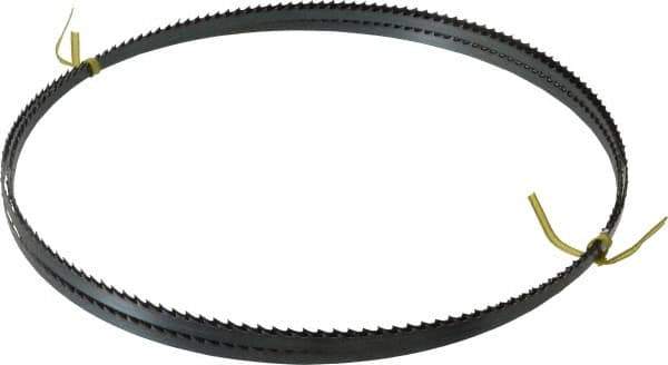 Starrett - 4 TPI, 16' Long x 3/8" Wide x 0.025" Thick, Welded Band Saw Blade - Carbon Steel, Toothed Edge, Raker Tooth Set, Flexible Back, Contour Cutting - USA Tool & Supply