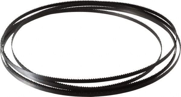 Starrett - 10 TPI, 11' 8" Long x 1/4" Wide x 0.025" Thick, Welded Band Saw Blade - Carbon Steel, Toothed Edge, Raker Tooth Set, Flexible Back, Contour Cutting - USA Tool & Supply