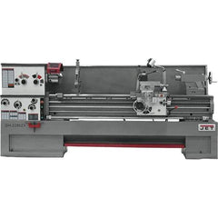 Jet - 22" Swing, 80" Between Centers, 230/460 Volt, Triple Phase Engine Lathe - 7MT Taper, 10 hp, 25 to 1,800 RPM, 3-1/8" Bore Diam, 40" Deep x 48-7/8" High x 136-1/8" Long - USA Tool & Supply