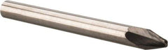Accupro - 15° Taper Angle per Side, 3/32" Small End Diam, 0.216" LOC, Solid Carbide 2 Flute Tapered Ball End Mill - 2" OAL, 3/16" Shank Diam, Spiral Flute - USA Tool & Supply