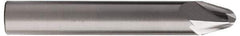 Accupro - 15° Taper Angle per Side, 1/4" Small End Diam, 0.341" LOC, Solid Carbide 2 Flute Tapered Ball End Mill - 2-1/2" OAL, 3/8" Shank Diam, Spiral Flute - USA Tool & Supply