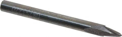 Accupro - 10° Taper Angle per Side, 3/32" Small End Diam, 0.308" LOC, Solid Carbide 2 Flute Tapered Ball End Mill - 2" OAL, 3/16" Shank Diam, Spiral Flute - USA Tool & Supply