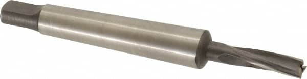 Value Collection - 1/4" Diam, 3 Flutes, Morse Taper Shank, Interchangeable Pilot Counterbore - USA Tool & Supply