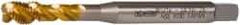 OSG - 5/16-24 UNF 3 Flute 2B Modified Bottoming Spiral Flute Tap - Vanadium High Speed Steel, TiN Finish, 90mm OAL, Right Hand Flute, Right Hand Thread - USA Tool & Supply