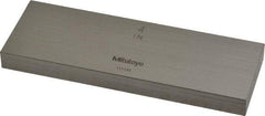 Mitutoyo - 4" Rectangular Steel Gage Block - Accuracy Grade 0, Includes Certificate of Inspection - USA Tool & Supply