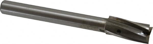 Value Collection - 45/64" Diam, 1/2" Shank, Diam, 3 Flutes, Straight Shank, Interchangeable Pilot Counterbore - USA Tool & Supply