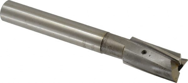 Value Collection - 27/32" Diam, 3/4" Shank, Diam, 3 Flutes, Straight Shank, Interchangeable Pilot Counterbore - USA Tool & Supply