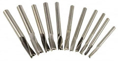 Value Collection - 11 Piece, 3 Flutes, Straight Shank, Interchangeable Pilot Counterbore Set - USA Tool & Supply