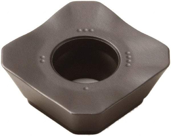 Seco - SEEX1204 M14 Grade MP2500 Carbide Milling Insert - TiCN/Al2O3 Finish, 0.187" Thick, 1/2" Inscribed Circle - USA Tool & Supply