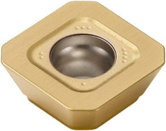 Seco - SEMX1204 MD19 Grade MP3000 Carbide Milling Insert - TiAlN Finish, 0.187" Thick, 1/2" Inscribed Circle, 1/16" Corner Radius - USA Tool & Supply