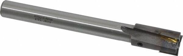 Value Collection - 11/16" Diam, 1/2" Shank, Diam, 3 Flutes, Straight Shank, Interchangeable Pilot Counterbore - USA Tool & Supply